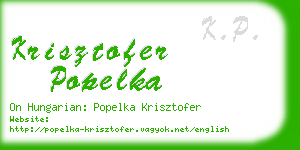 krisztofer popelka business card